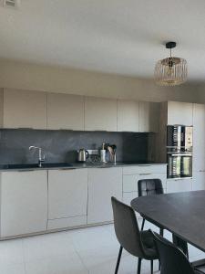 Η κουζίνα ή μικρή κουζίνα στο Appartement spacieux 6 personnes sur le vieux port