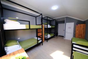 Voodi või voodid majutusasutuse Zam Zam Hostel toas