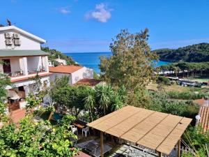 a view of the ocean from a house at Case Vacanze Maestrale in Fetovaia