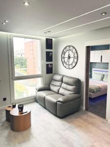 Χώρος καθιστικού στο Softwave Wellness Home strasbourg with garage included