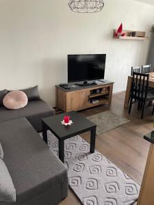 Televiisor ja/või meelelahutuskeskus majutusasutuses Apartmán Hojsova Stráž