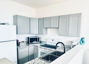 Kuchyň nebo kuchyňský kout v ubytování Paradise Suites Eagles Nest