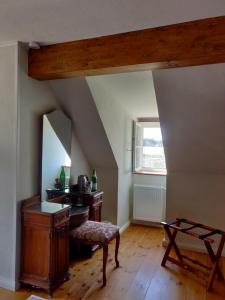 A seating area at Schuberts Oderbruch Landpension