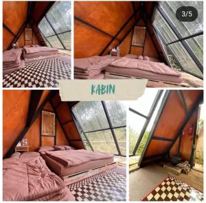 Postel nebo postele na pokoji v ubytování Glamping Tent + 2 fotografie