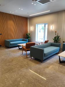 Posezení v ubytování La Franklin Hotel