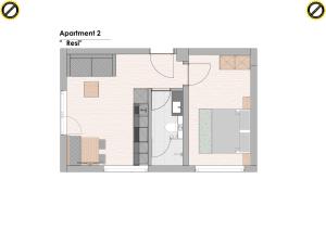 Plan piętra w obiekcie Mannharthof