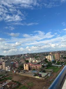 an aerial view of a city with buildings at Gee Kamakis Airbnbs in Ruiru +2 photos