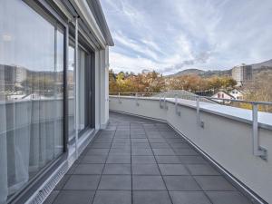Svalir eða verönd á MOOI Apartments Grenchen