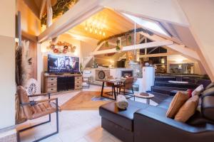 Televisyen dan/atau pusat hiburan di Apartment Design Suite