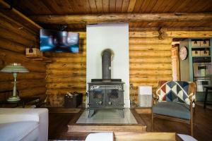 Posezení v ubytování Snowline Cabin 87 - Starlink - Sauna - Sleeps 8 01