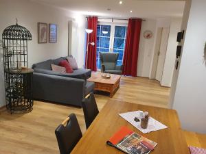 Posezení v ubytování Ferienwohnung Zur Alten Mühle