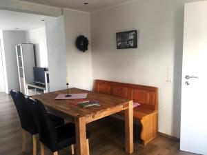 TV a/nebo společenská místnost v ubytování Ferienwohnung Zur Alten Mühle