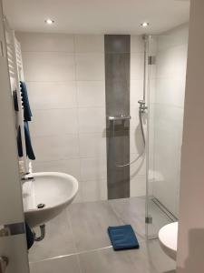 Koupelna v ubytování Ferienwohnung Zur Alten Mühle