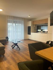 Kuchyň nebo kuchyňský kout v ubytování Apartments Wally