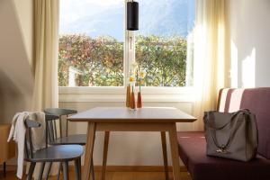 A seating area at Ladurnerhof Boutique Apartments Meran