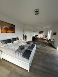 Posezení v ubytování Ferienhaus am Glück
