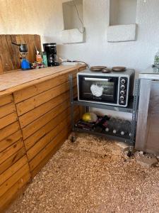 A kitchen or kitchenette at Eco Glamping with Pool between Nafplio and Argos