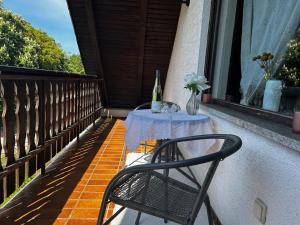 Ein Balkon oder eine Terrasse in der Unterkunft Pension Margarete