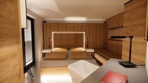 Posteľ alebo postele v izbe v ubytovaní Hotel Gabriela