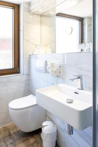 Koupelna v ubytování Hotel Aulmann