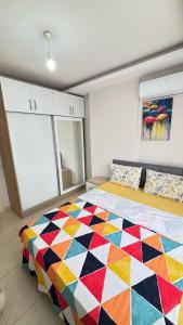 Postel nebo postele na pokoji v ubytování Konyaaltı tatil evleri & konaklama Türkiye - Antalya