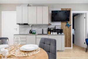 Nhà bếp/bếp nhỏ tại Apartament Baltic A11