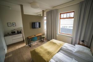 Katil atau katil-katil dalam bilik di Hotel Isafjordur - Horn