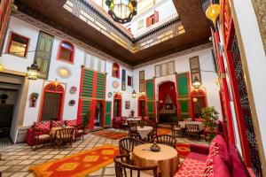 Posezení v ubytování Riad Amira Luxury Palace