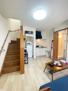 Kuchyň nebo kuchyňský kout v ubytování IMA Guesthouse 飛田新地イマ民宿