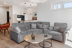 Η κουζίνα ή μικρή κουζίνα στο Elbe6 - 5 Sterne Apartments