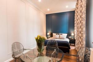 Posteľ alebo postele v izbe v ubytovaní LivingRoom 1 self Check-in 24h