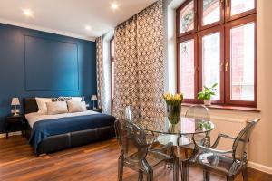 Posteľ alebo postele v izbe v ubytovaní LivingRoom 1 self Check-in 24h