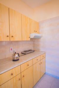 Η κουζίνα ή μικρή κουζίνα στο Windmills Hotel Apartments +30 φωτογραφίες