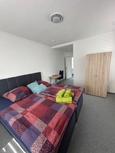 Postel nebo postele na pokoji v ubytování Pension Syrtaki