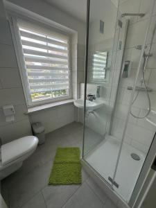 Koupelna v ubytování Pension Syrtaki