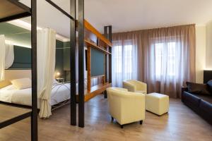 Postel nebo postele na pokoji v ubytování Hotel Italia