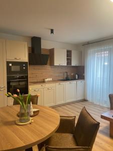 Kuchyň nebo kuchyňský kout v ubytování Apartments Wally