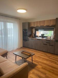 Kuchyň nebo kuchyňský kout v ubytování Apartments Wally