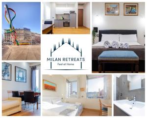 Posteľ alebo postele v izbe v ubytovaní Milan Retreats Cadorna Duomo