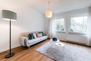 Et opholdsområde på Stilvolle & Helle Wohnung