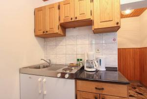 Kuchyň nebo kuchyňský kout v ubytování Apartments Zdravko