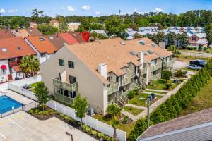 an aerial view of a apartment complex with a pool at Brandywine Unit 203 in Myrtle Beach