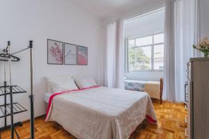 Postel nebo postele na pokoji v ubytování Apto confortavel, otima localizacao e pet friendly