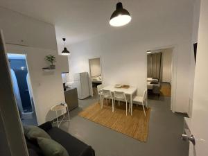 Kuchyň nebo kuchyňský kout v ubytování Spanos Apartments - Panteli