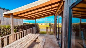 Balkón nebo terasa v ubytování Seasonova Camping Les 7 iles