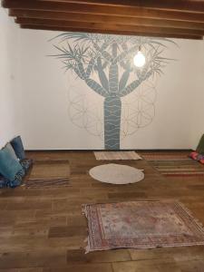 Acoran Family Guests House Firgas with Included Morning Yoga Practice的休息区