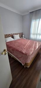 Postel nebo postele na pokoji v ubytování Flat em pinheiros equipado em hotel 4 stat