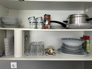 Kuchyň nebo kuchyňský kout v ubytování Urban Stay Kremsmünster Studio