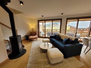 Część wypoczynkowa w obiekcie Spacieux duplex 3 chambres en suites, proche pistes et navettes, Les Gets - FR-1-598-140