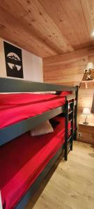 Katil atau katil-katil dalam bilik di CHALET SERRE CHEVALIER AVEC VUE EXCEPTIONNELLE